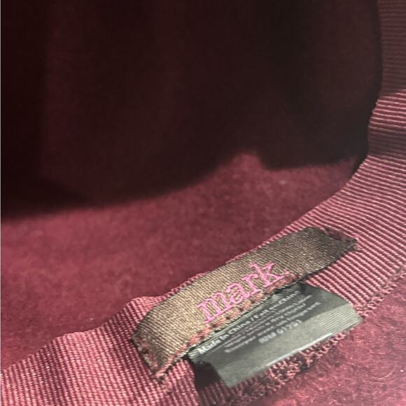 MARK Unisex Maroon 100% Wool Felt Fedora Hat - Picture 4 of 4